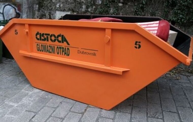 Obavijest o postavljanju spremnika za glomazni otpad